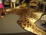 Tapis de girafe noire